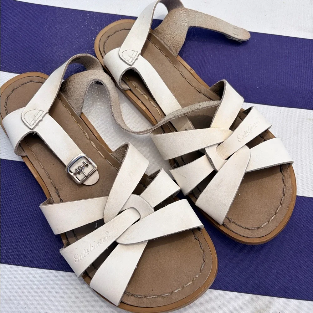 Saltwater Sandals White